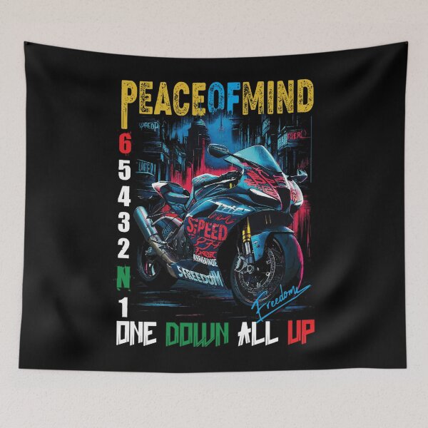 Item preview, Peace of Mind Motorcycle Freedom Design designed and sold by FroggyBaBoy.