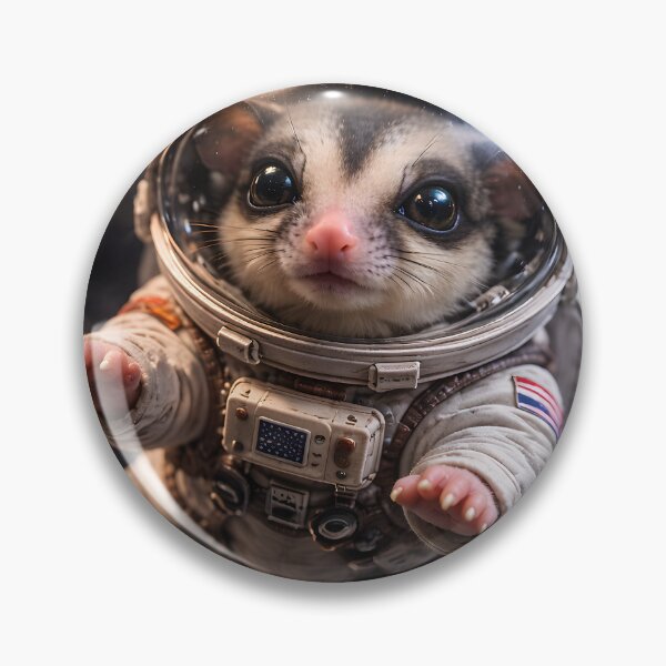 Item preview, Sugar Glider Astronaut — Cute Space Animal Art designed and sold by OneStepFromArt.