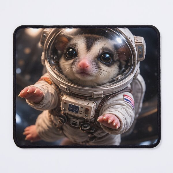 Item preview, Sugar Glider Astronaut — Cute Space Animal Art designed and sold by OneStepFromArt.