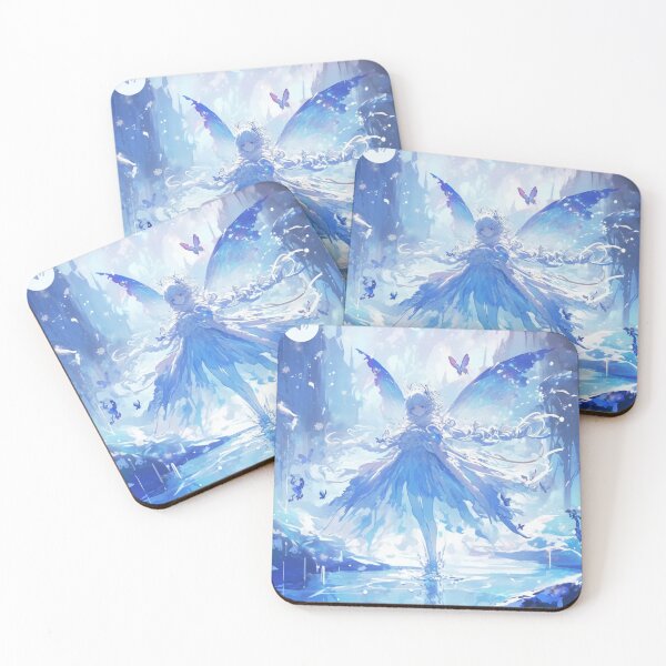 Item preview, Ethereal Ice Fairy – Dreamy Blue Winter Fantasy Aesthetic designed and sold by EchoWave11.