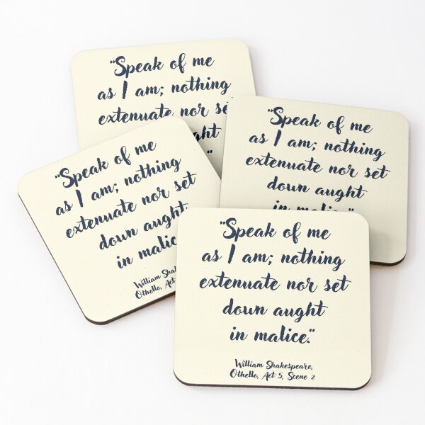 Item preview, Lit Shakespeare Quote from Othello designed and sold by CharlottePlaceArt.