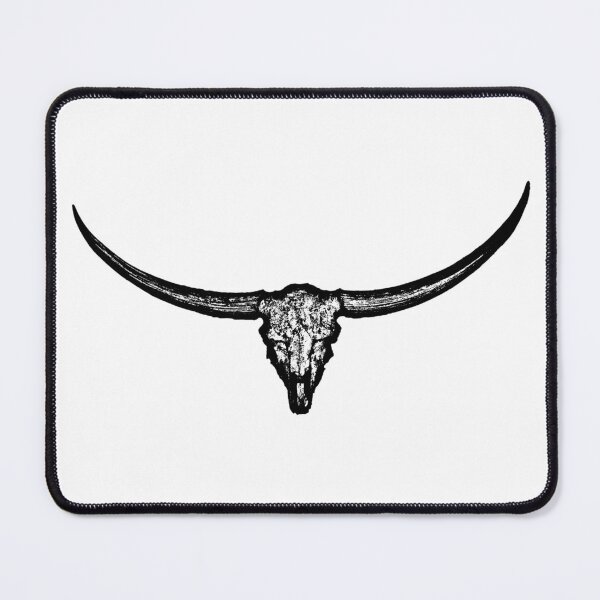 Item preview, Classic Longhorn Bull Skull – Black & White Western Steer Art designed and sold by snapshotszach.