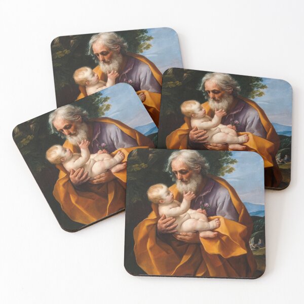 Item preview, Saint Joseph Infant Jesus Guido Reni Baroque Art Print designed and sold by TheSoulOfArt.