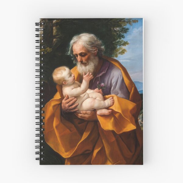 Item preview, Saint Joseph Infant Jesus Guido Reni Baroque Art Print designed and sold by TheSoulOfArt.