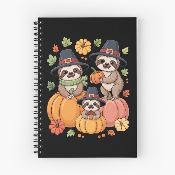 Item preview, Sloth Pumpkin Leopard Buffalo Plaid Fall Thanksgiving designed and sold by Moon-Ape.