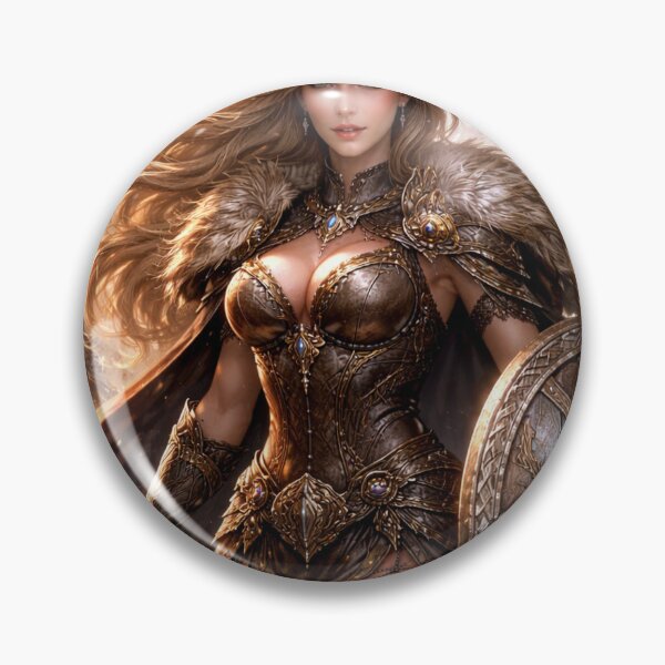 Item preview, Viking Shieldmaiden Warrior in Epic Norse Battlefield designed and sold by Pond21.