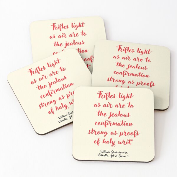 Item preview, Fleek Shakespeare Quote from Othello designed and sold by CharlottePlaceArt.