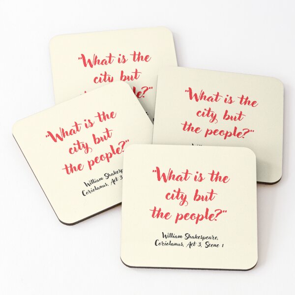 Item preview, Savage Shakespeare Quote from Coriolanus designed and sold by CharlottePlaceArt.