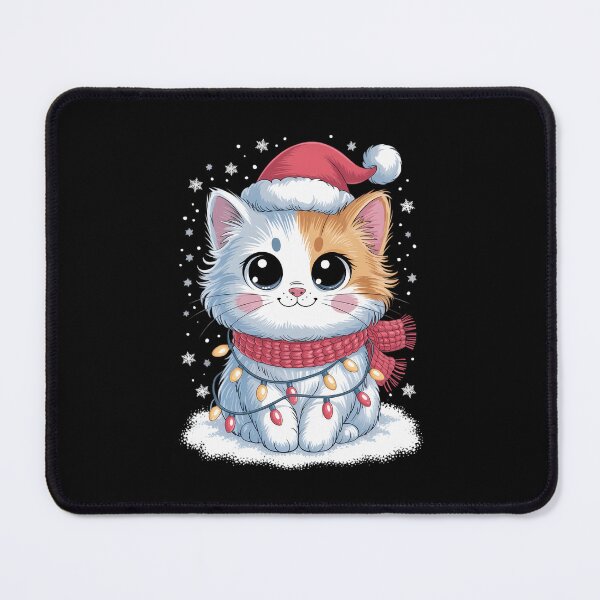 Item preview, Santa Cat Tangled Up In Christmas Lights Holiday Xmas designed and sold by VENOM0RIOT.