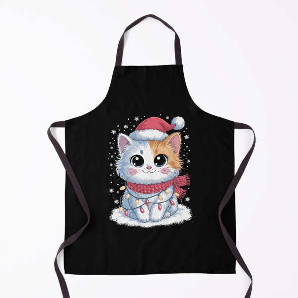 Item preview, Santa Cat Tangled Up In Christmas Lights Holiday Xmas designed and sold by VENOM0RIOT.