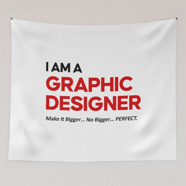 Item preview, I Am A Graphic Designer – Make It Bigger No Bigger Perfect Funny Designer Quote designed and sold by amareshdas008.