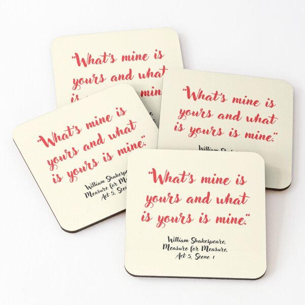 Item preview, Shakespeare Peachy Measure for Measure Quote designed and sold by CharlottePlaceArt.