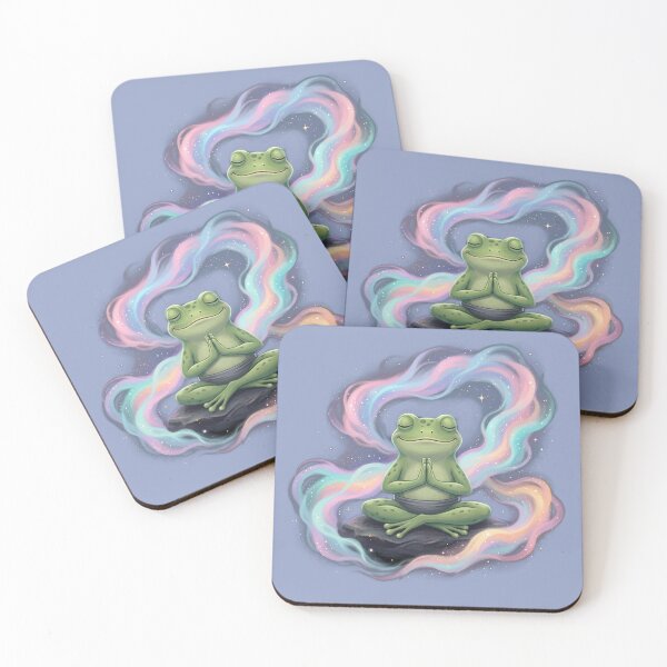 Item preview, The frog is doing a yoga pose. designed and sold by FluffyGallery.