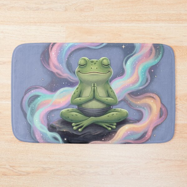 Item preview, The frog is doing a yoga pose. designed and sold by FluffyGallery.