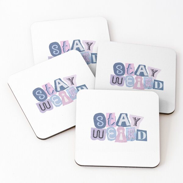 Item preview, stay weird collage letters // y2k aesthetic designed and sold by zlivy.