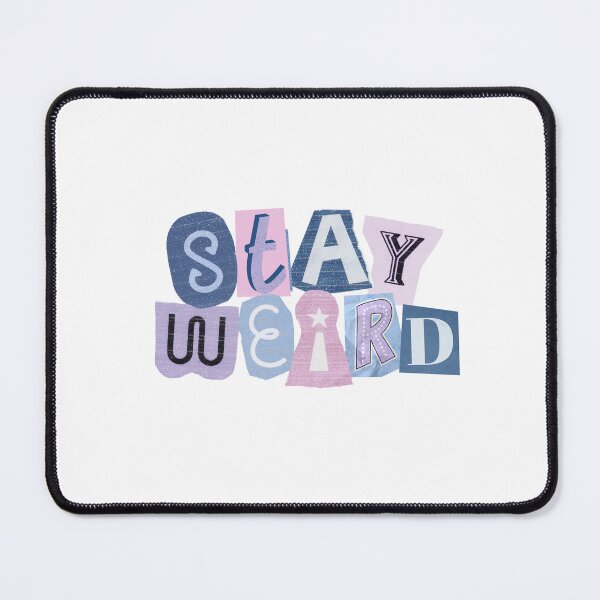 Item preview, stay weird collage letters // y2k aesthetic designed and sold by zlivy.