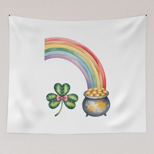 Item preview, St Patricks Day Cute St Pattys Shamrock Lucky Rainbow designed and sold by VENOM0RIOT.