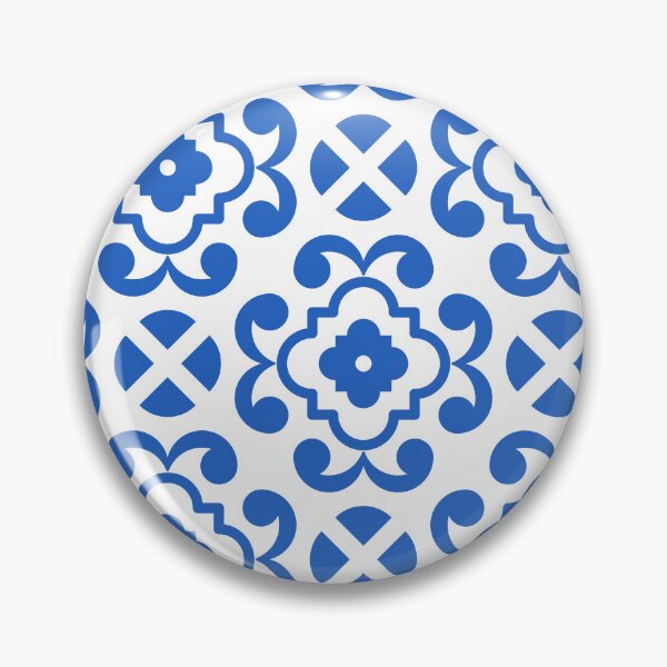 Item preview, Mediterranean ceramic tile in Blue, azulejo designed and sold by CHERRY--SHOP.