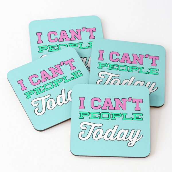 Item preview, I Can't People Today (Introverts, Social Humor, Sarcastic Design) designed and sold by AstronautMerch.