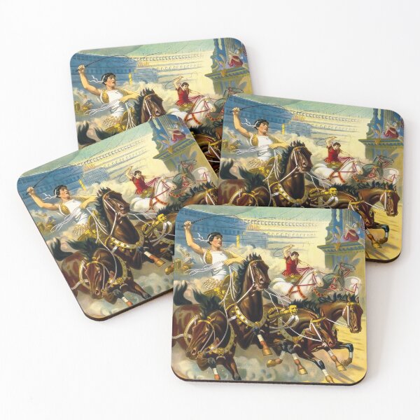 Item preview, Vintage Ben Hur Broadway Poster Chariot Race Art designed and sold by TheSoulOfArt.