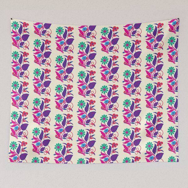 Item preview, Cool Colorful Capacious Folk Floral Abstract Design designed and sold by CharlottePlaceArt.