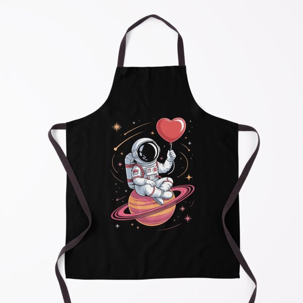Item preview, Space Astronaut Saturn Heart Balloon Valentine's Day designed and sold by papertaless.