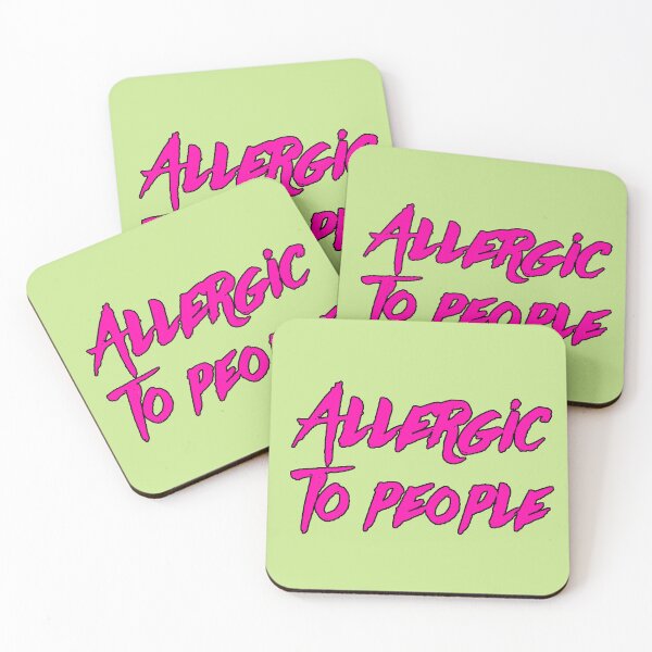 Item preview, Allergic to People Phrase Introverts Sarcastic Humor Antisocial Funny Design designed and sold by AstronautMerch.