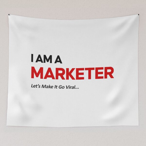 Item preview, I Am A Marketer – Let’s Make It Go Viral Funny Marketing Meme Digital Marketing Humor designed and sold by amareshdas008.