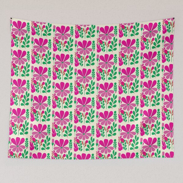 Item preview, Cool Colorful Capacious Folk Floral Abstract Design designed and sold by CharlottePlaceArt.