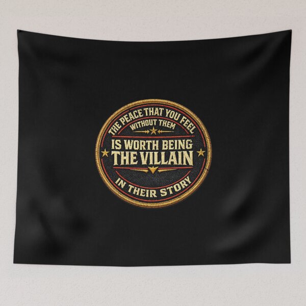 Item preview, The peace that you feel without them is worth being the villain in their story designed and sold by Pflugart.