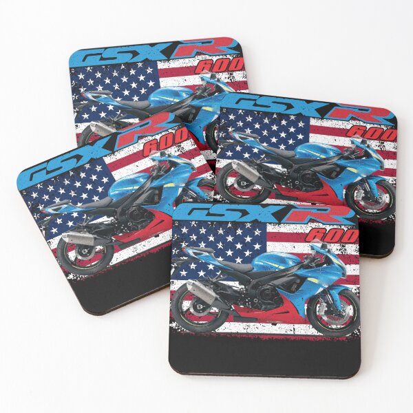Item preview, GSXR 600 Sportbike American Flag Design designed and sold by FroggyBaBoy.