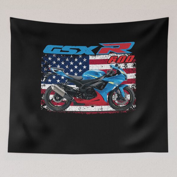 Item preview, GSXR 600 Sportbike American Flag Design designed and sold by FroggyBaBoy.