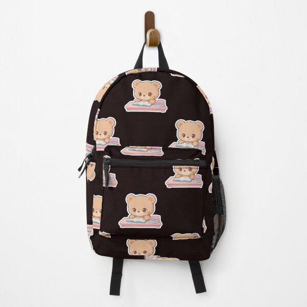 Item preview, Cute studying Bear Cartoon Sticker-Kawaii Teddy Bear Reading Book Illustration designed and sold by carestazafeli.