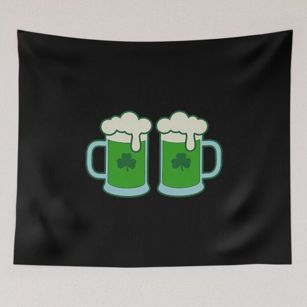 Item preview, St Patricks Day Drinking Irish Shamrock Green Beer Mug designed and sold by VENOM0RIOT.