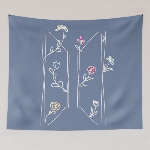 Item preview, BTS Floral Logo designed and sold by VedaSeraphina.