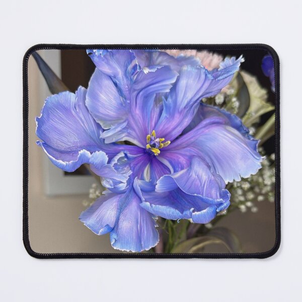 Item preview, Single Blue Parrot Tulip in Glass Vase designed and sold by Kainicram.
