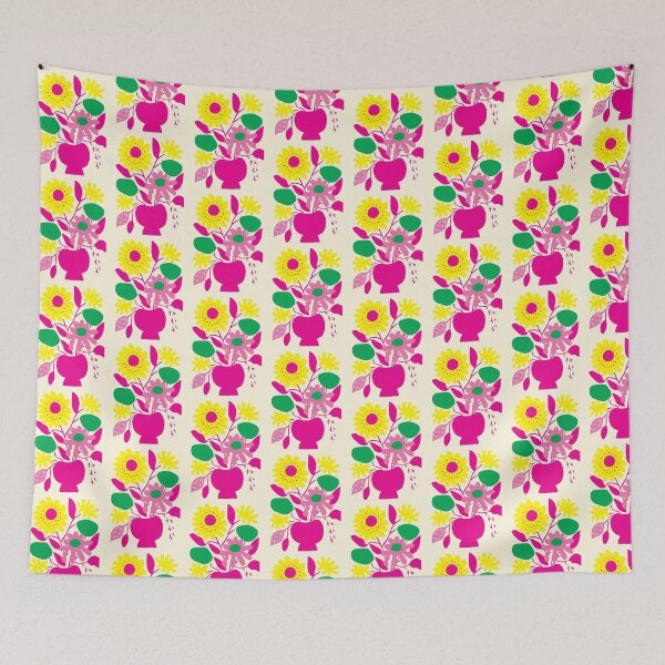 Item preview, Cool Colorful Capacious Folk Floral Abstract Design designed and sold by CharlottePlaceArt.