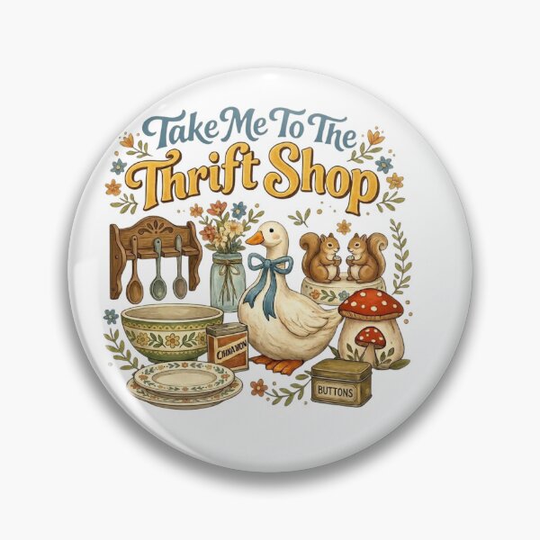 Item preview, Take Me To The Thrift Shop – Funny Thrifting Lover Vintage Design designed and sold by DoodloraStudio.