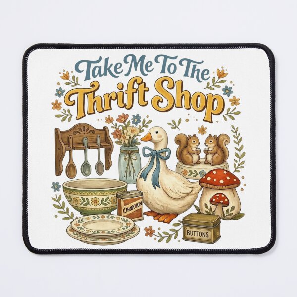 Item preview, Take Me To The Thrift Shop – Funny Thrifting Lover Vintage Design designed and sold by DoodloraStudio.