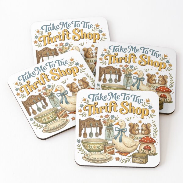 Item preview, Take Me To The Thrift Shop – Funny Thrifting Lover Vintage Design designed and sold by DoodloraStudio.