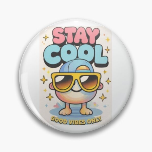 Item preview, Stay Cool Good Vibes Ghost-Design Illustration designed and sold by The Crafted Spirits.