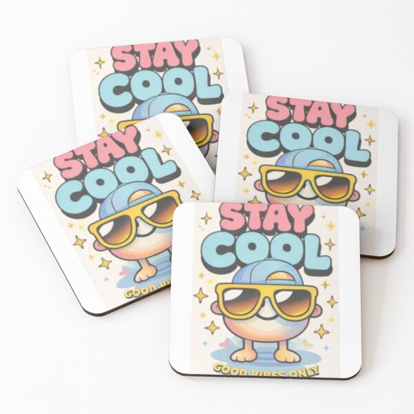 Item preview, Stay Cool Good Vibes Ghost-Design Illustration designed and sold by The Crafted Spirits.