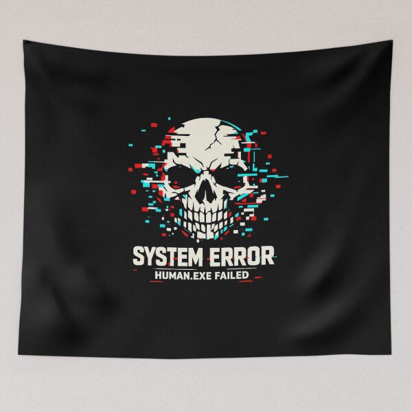 Item preview, Glitch Skull System Error T-Shirt | Cyberpunk Digital Decay Skull RGB Glitch Graphic Tee designed and sold by JonelCrafts.