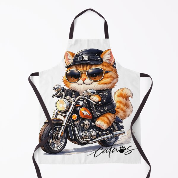 Item preview, Cute Biker Cat Road Trip CataosMeow Classic  designed and sold by CataosMeow.