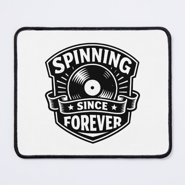 Item preview, Spinning Since Forever Vinyl Badge designed and sold by SnappyPNG.