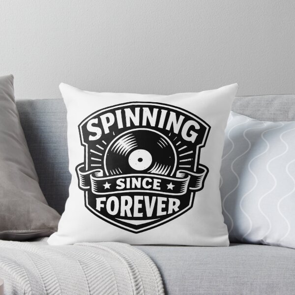 Item preview, Spinning Since Forever Vinyl Badge designed and sold by SnappyPNG.
