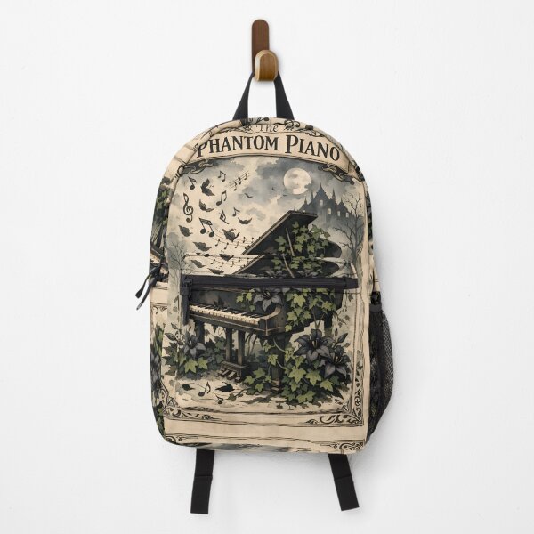 Item preview, The Phantom Piano | Dark Academia Victorian Gothic Watercolor Art designed and sold by Studio77-Gothic.