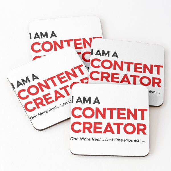 Item preview, I Am A Content Creator – One More Reel Last One Promise Funny Creator Meme Social Media Humor designed and sold by amareshdas008.