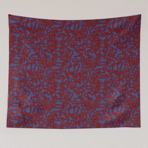 Item preview, A chaotic labyrinth of lines designed and sold by BeJahMan.