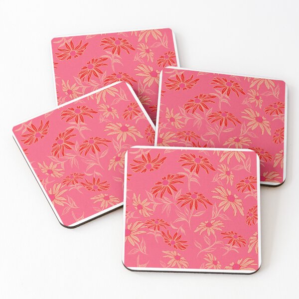 Item preview, Red Pink Happy Daises Color 1 designed and sold by Nora Gad.